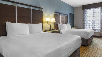 Standard Room, 2 Queen Beds, Non Smoking, Refrigerator & Microwave | Egyptian cotton sheets, premium bedding, down comforters, pillowtop beds