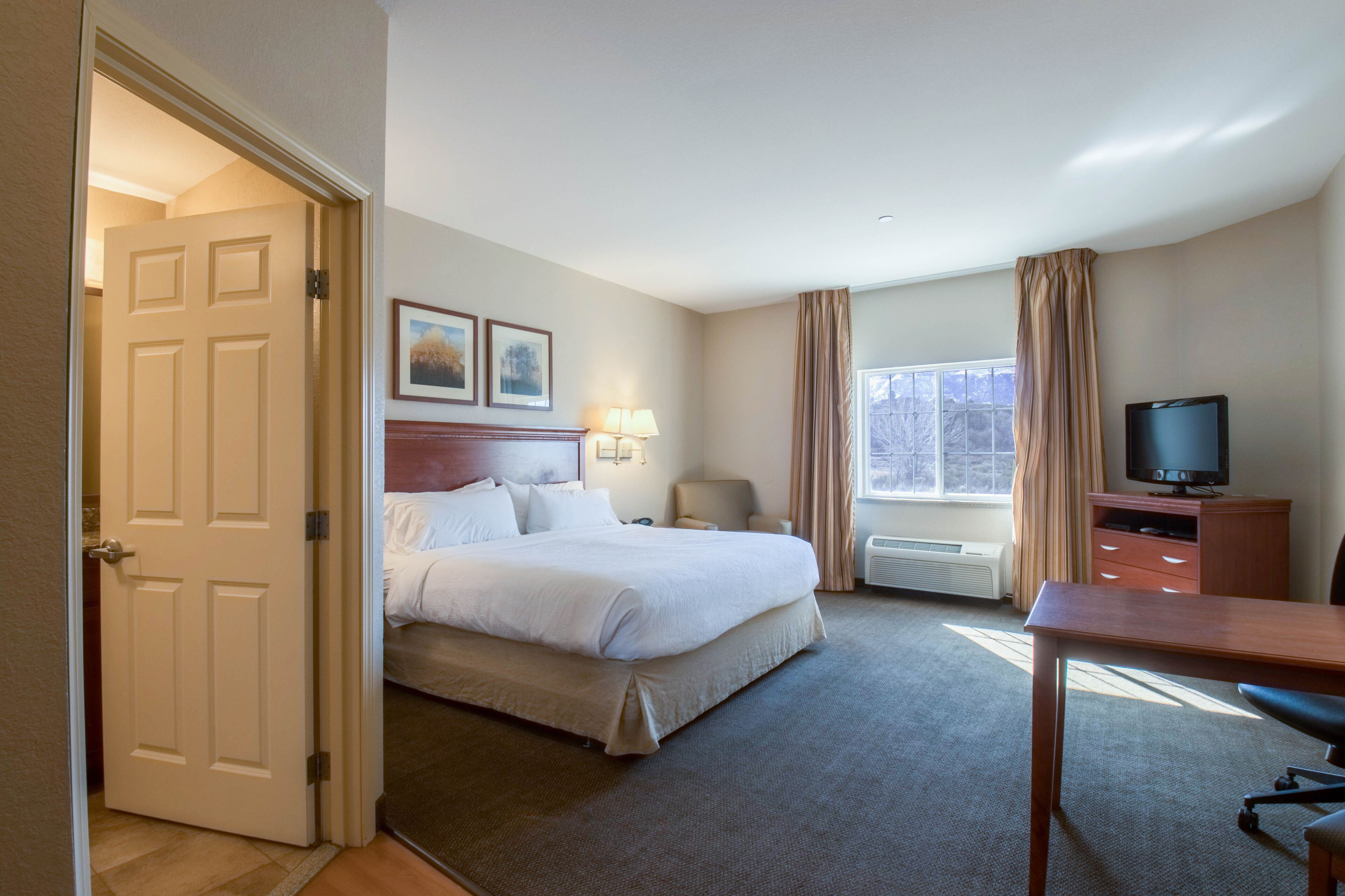 studio suite, 1 king bed | desk, laptop workspace, blackout curtains, iron/ironing board