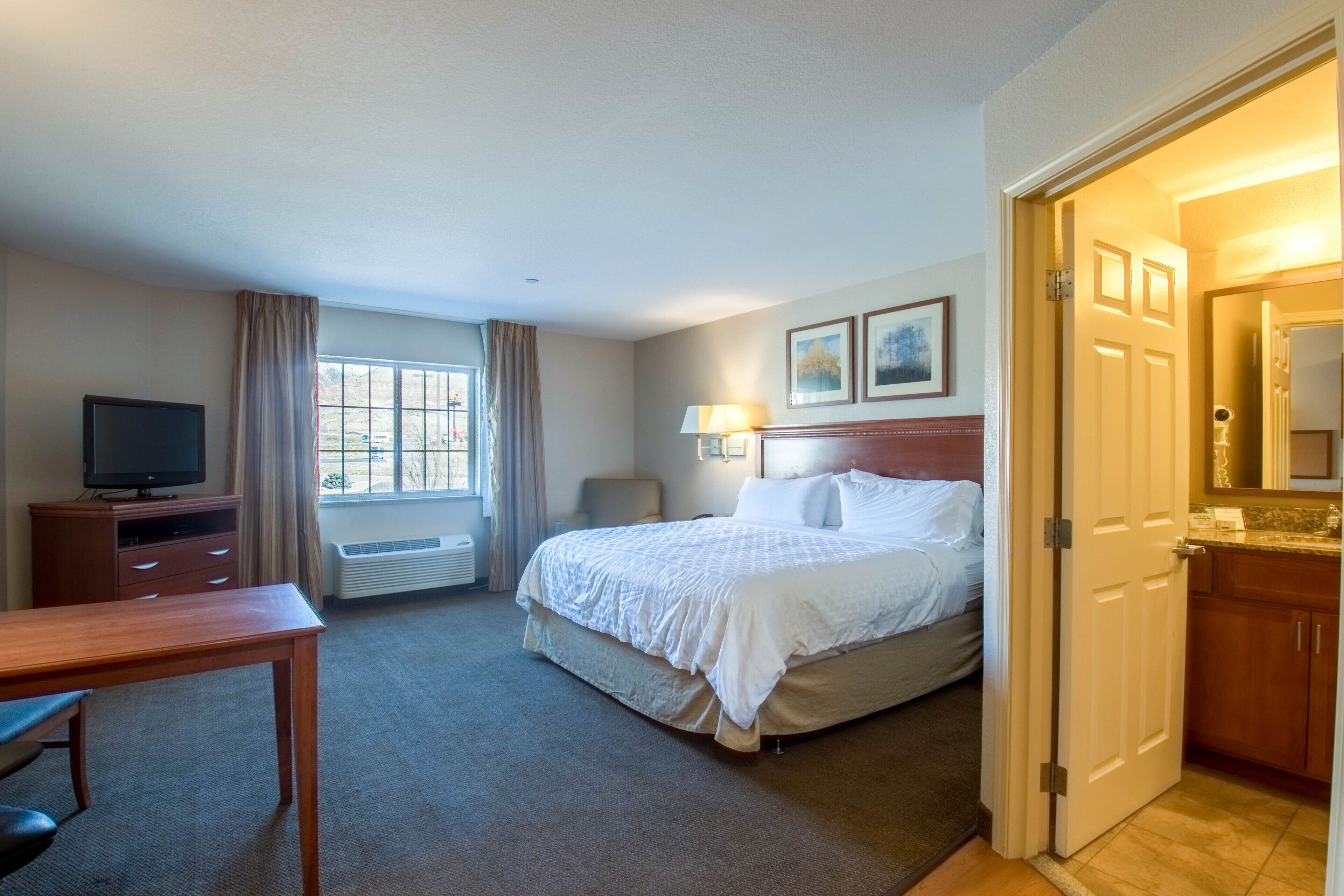 suite, 1 bedroom | desk, laptop workspace, blackout curtains, iron/ironing board