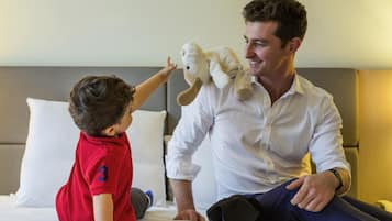 1 chambre, literie de qualité supérieure, couette en duvet d'oie