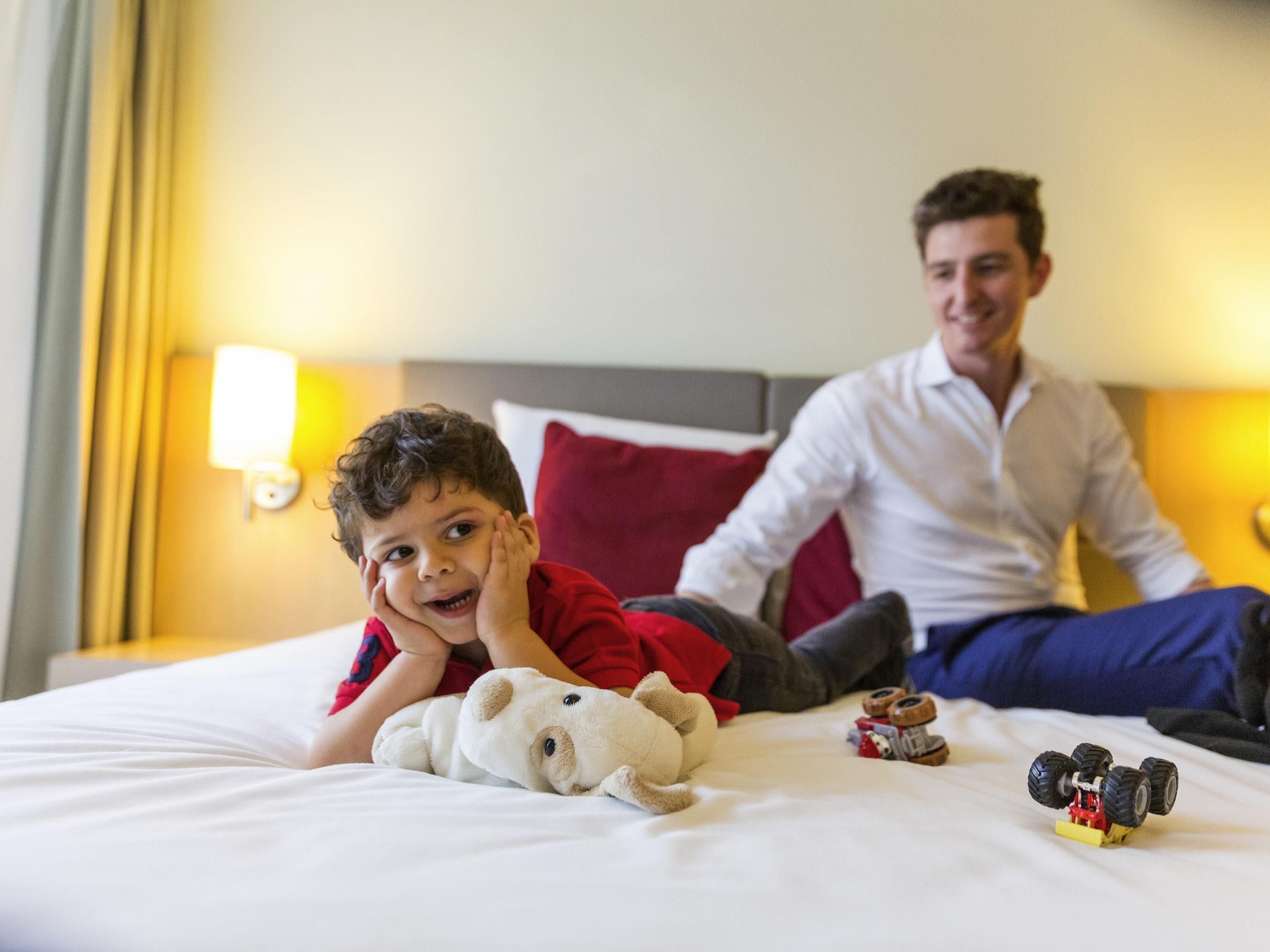 Family Suite, Multiple Beds | Premium bedding, down duvets, minibar, in-room safe