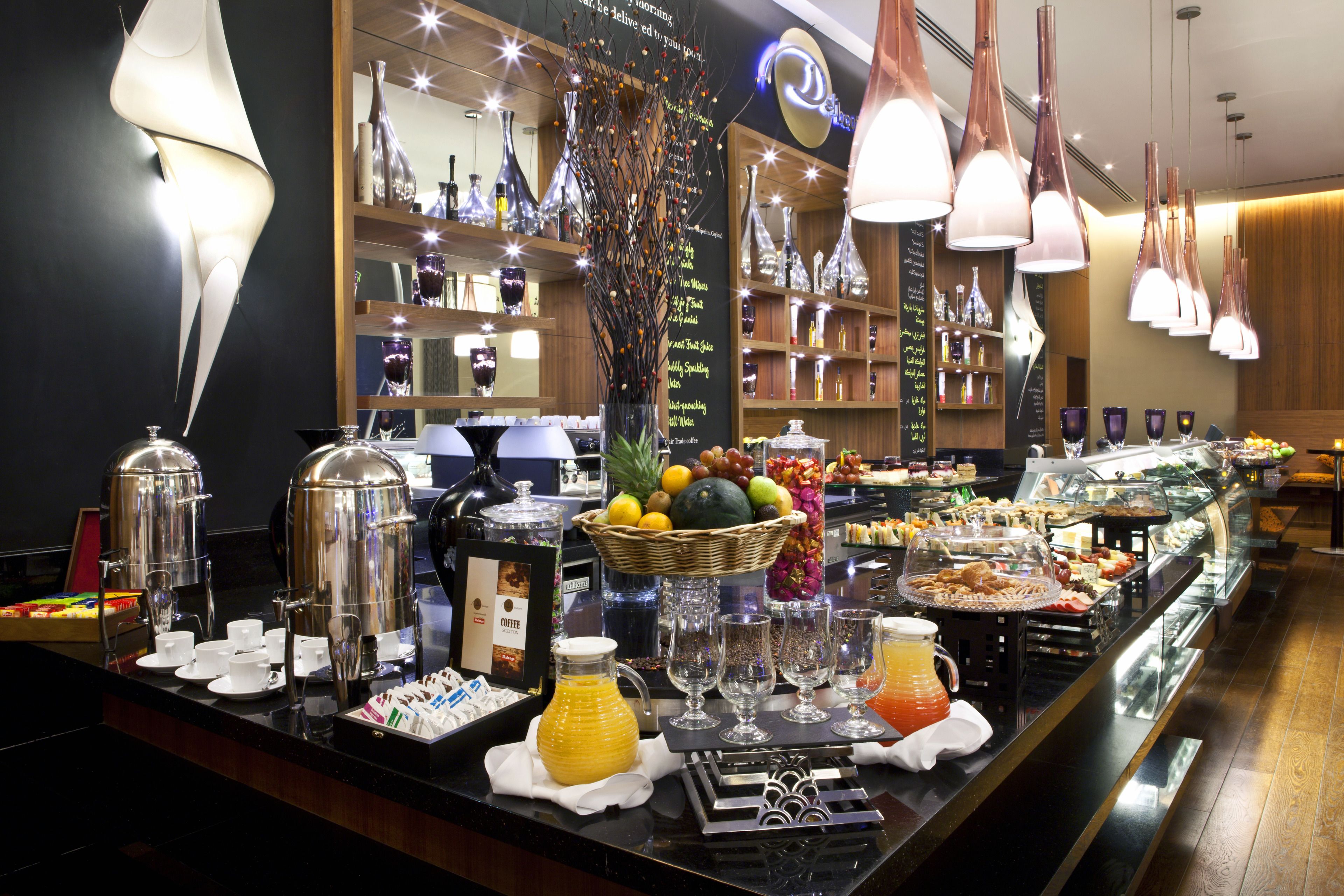 daily buffet breakfast (aed 70 per person)