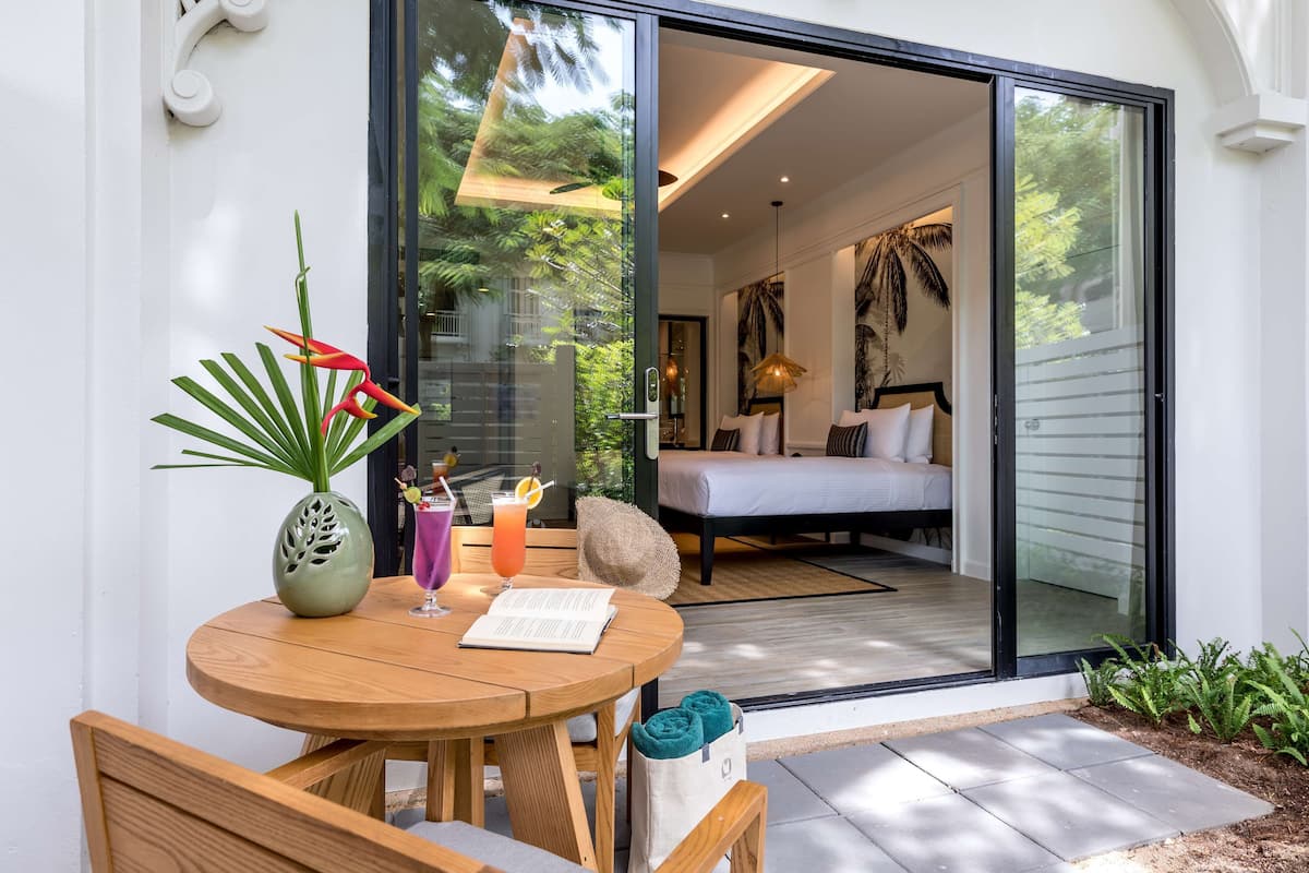 club room, 2 single beds, terrace (garden) | premium bedding, minibar, in-room safe, individually decorated