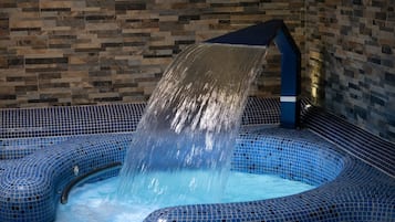 Indoor pool, open 6:30 AM to 9:30 PM, pool loungers