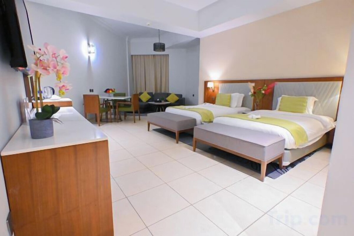 1 phòng ngủ, chăn bông, nệm có lớp đệm bông, két bảo mật tại phòng 