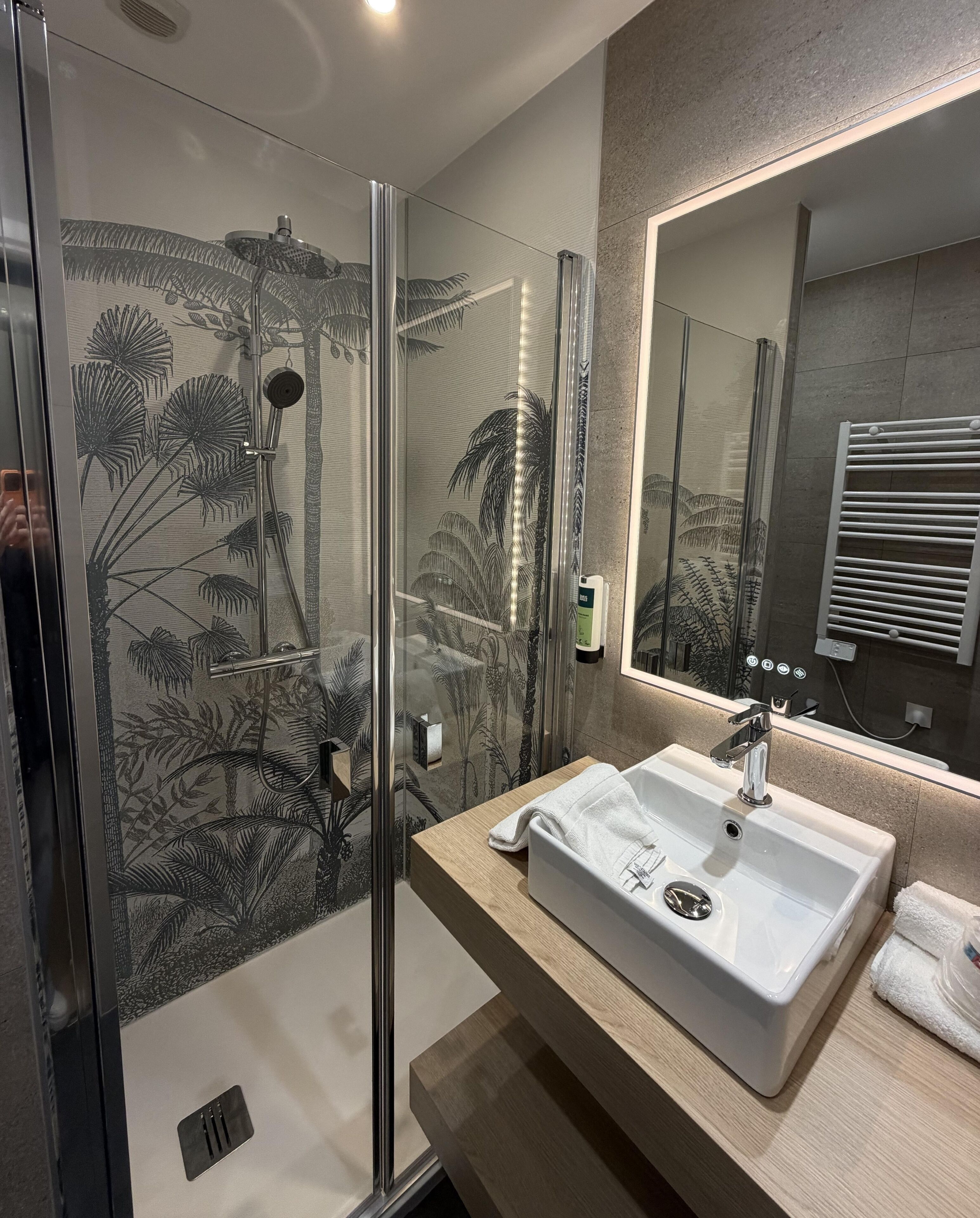 Comfort-Doppelzimmer | Badezimmer | Dusche, kostenlose Toilettenartikel, Haartrockner, Handtücher