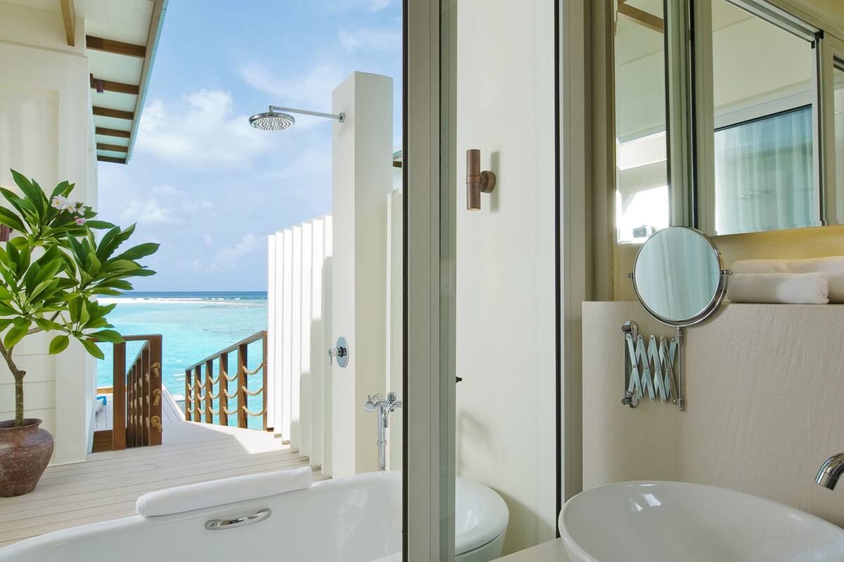 free toiletries, hair dryer, bathrobes, slippers