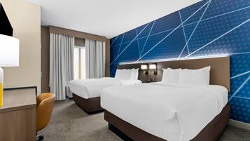 Blackout curtains, soundproofing, iron/ironing board, free WiFi