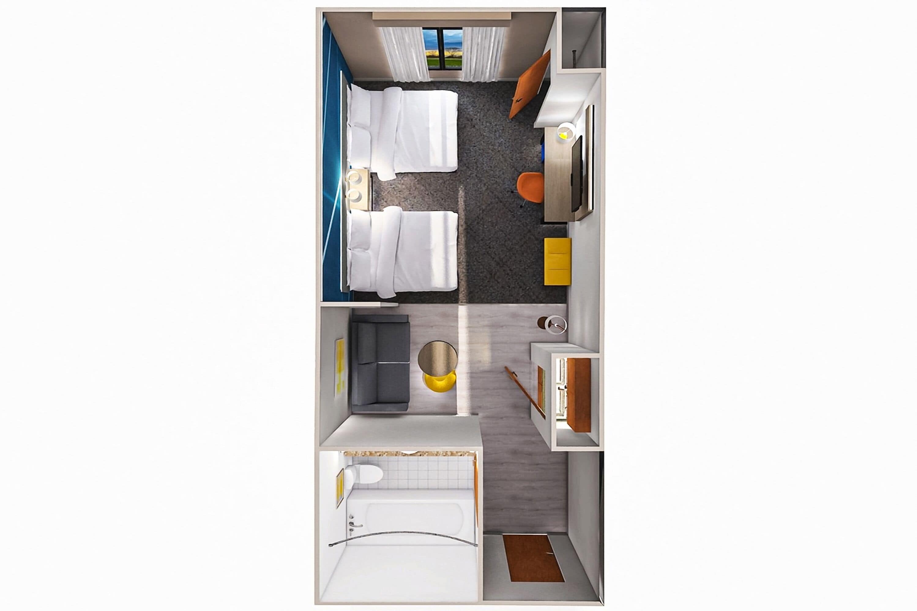 suite, non smoking | floor plan