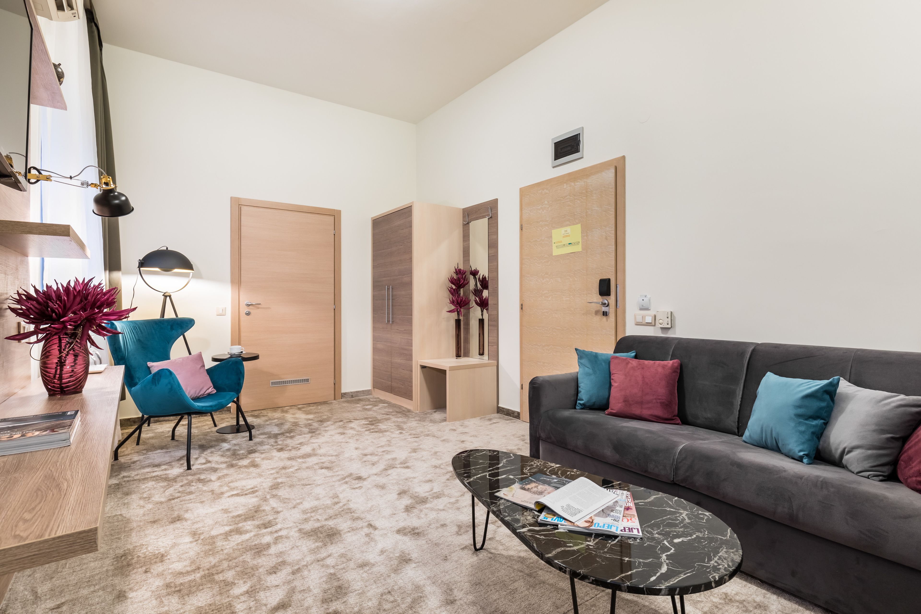 standard apartment | living area | lcd tv