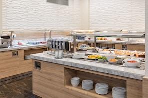 Free daily buffet breakfast