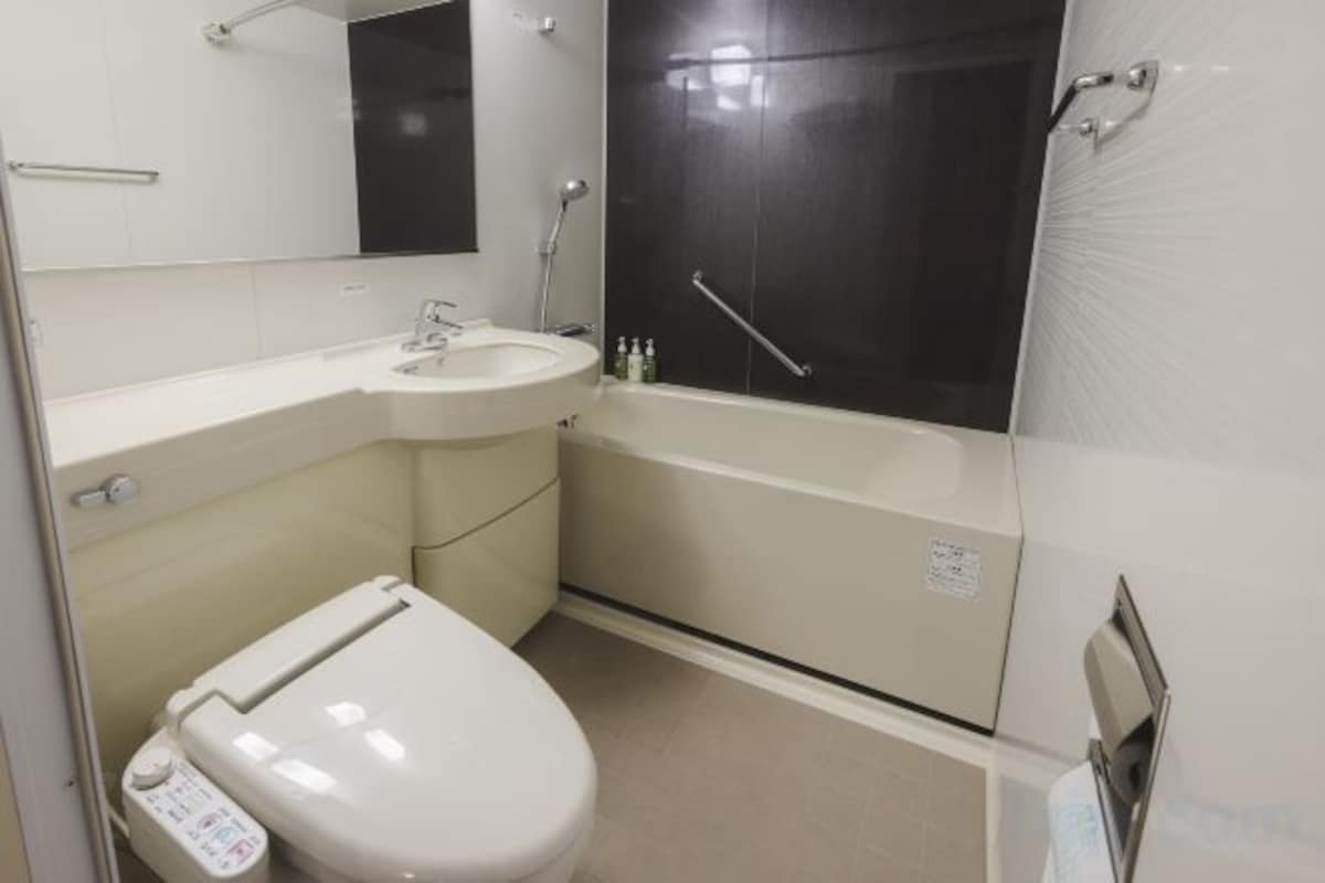 Free toiletries, hair dryer, slippers, bidet