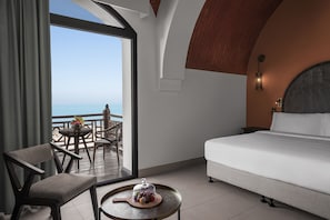 Sea View Room - King Bed | Minibar, coffre-fort, bureau, lit de bébé (gratuit)