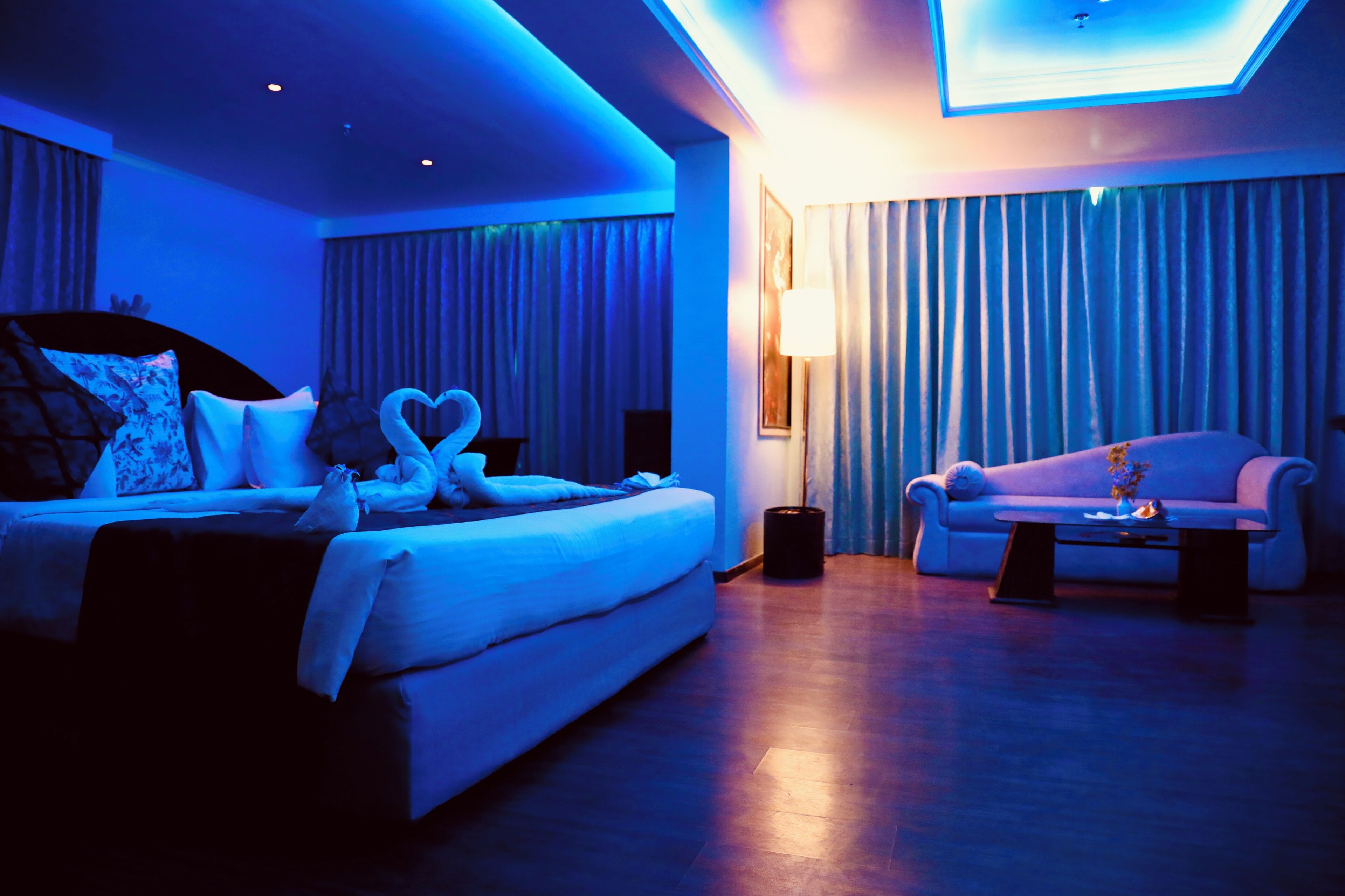 Honeymoon Room | Premium bedding, memory-foam beds, minibar, in-room safe