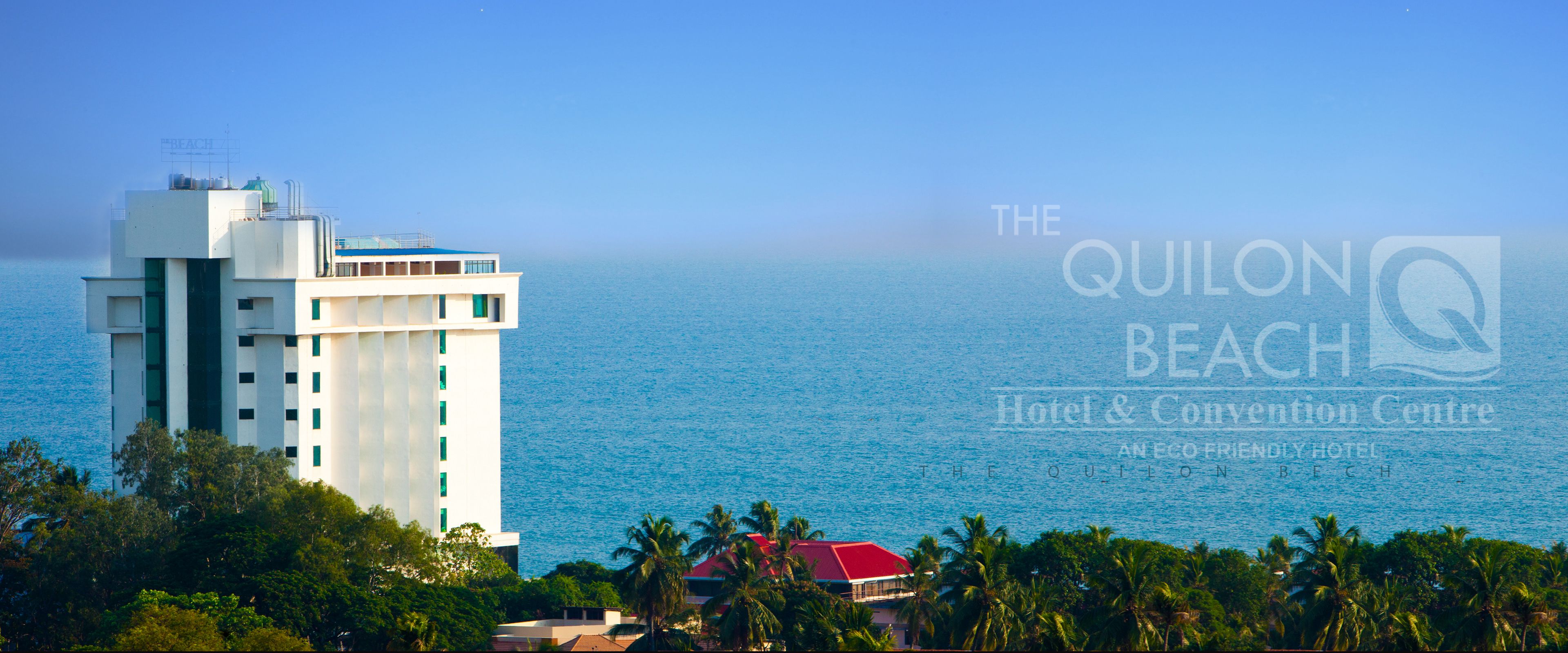 A hotel with a view of the ocean.