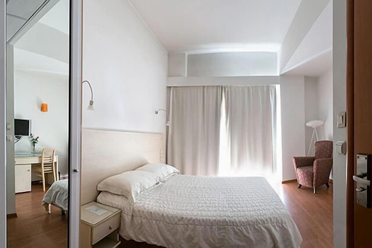 Desk, iron/ironing board (on request), cribs (free), WiFi (free)