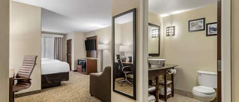 Caja de seguridad en la habitación y escritorio