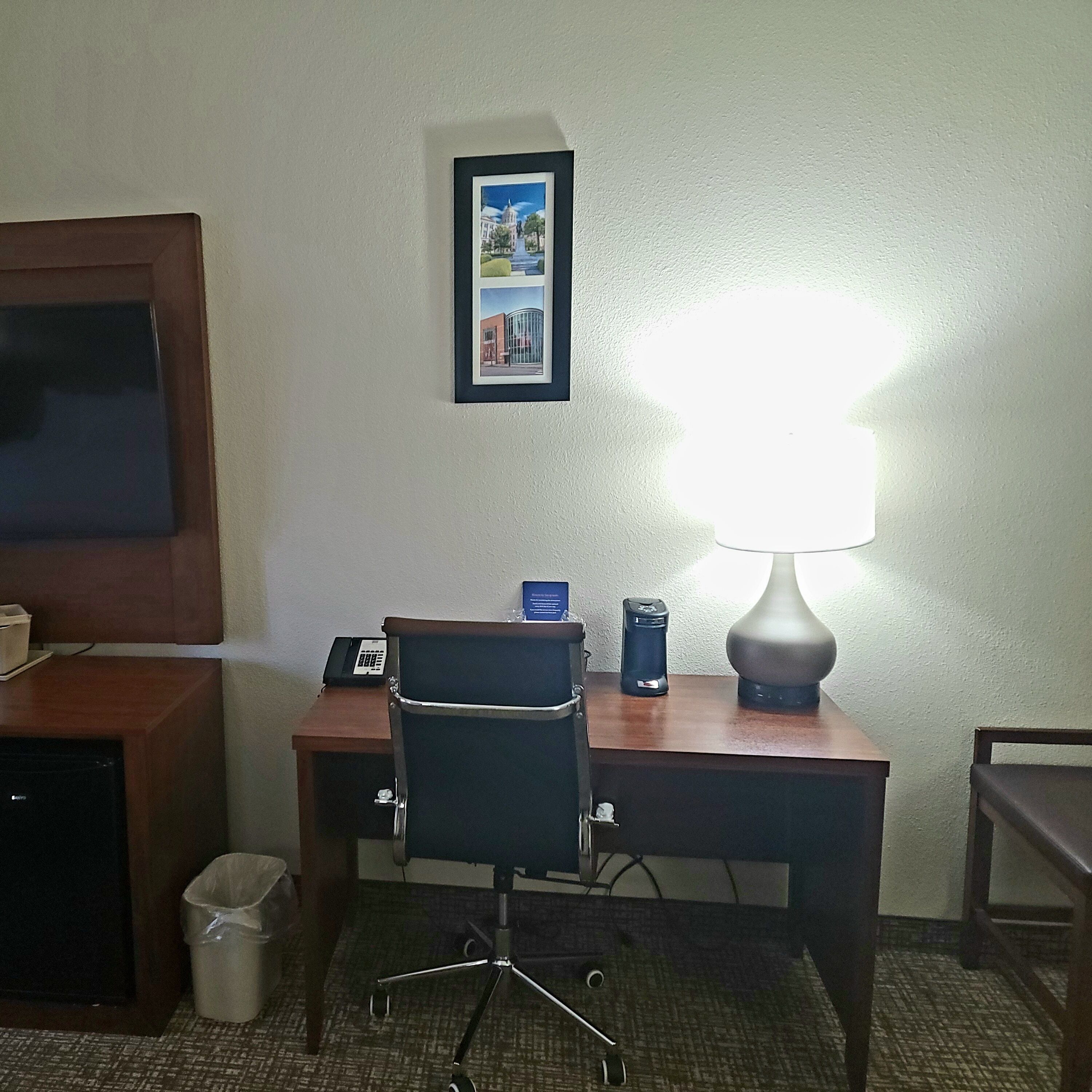 suite, 1 king bed, non smoking | in-room safe, desk, laptop workspace, blackout curtains