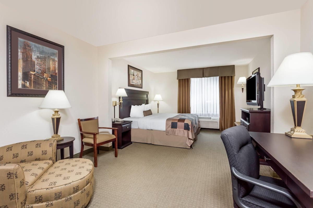 Standard Room, 1 King Bed, Non Smoking | Premium bedding, in-room safe, desk, laptop workspace