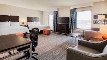 In-room safe, desk, laptop workspace, blackout drapes