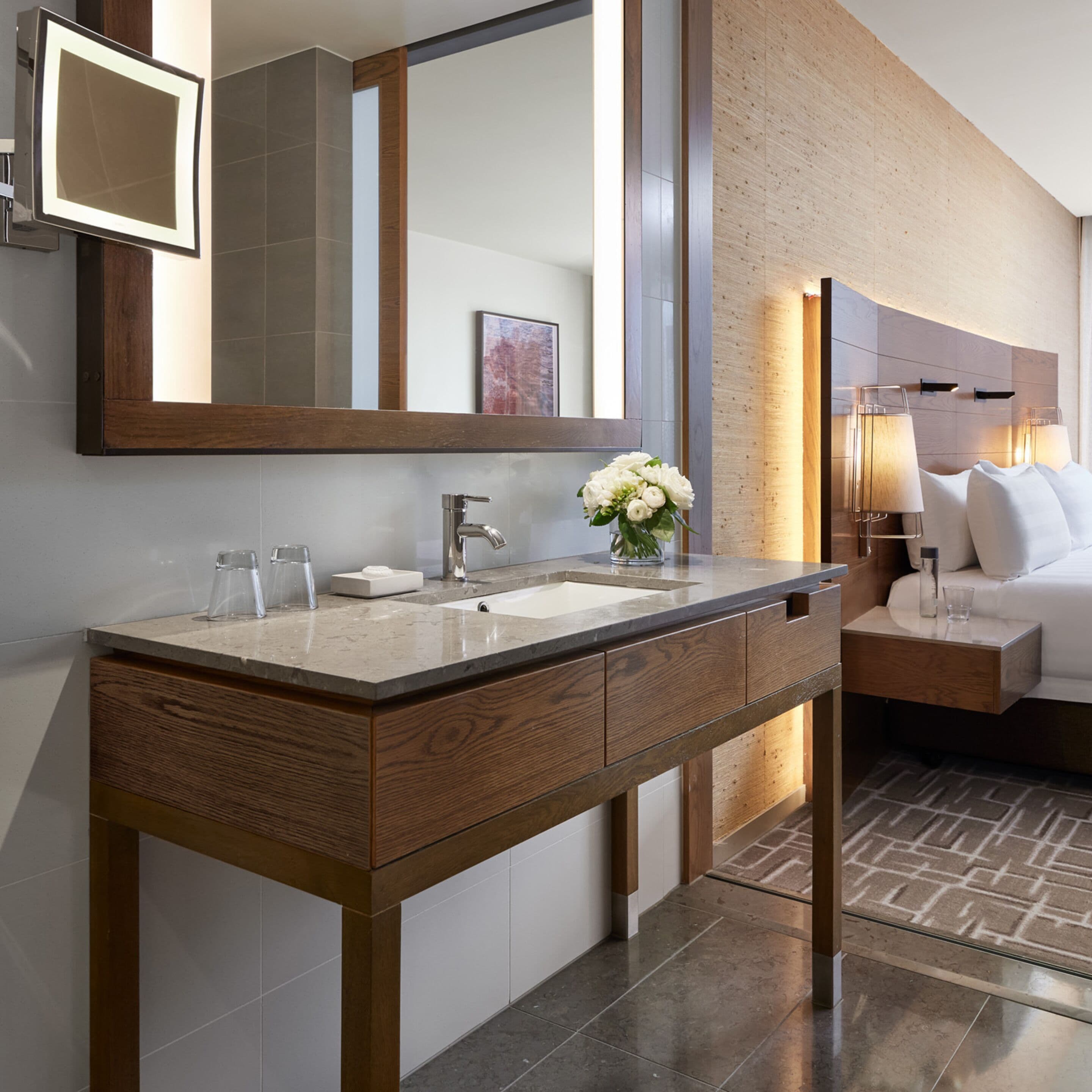 premier king room with city view | bathroom | separate bathtub and shower, deep-soaking bathtub, free toiletries
