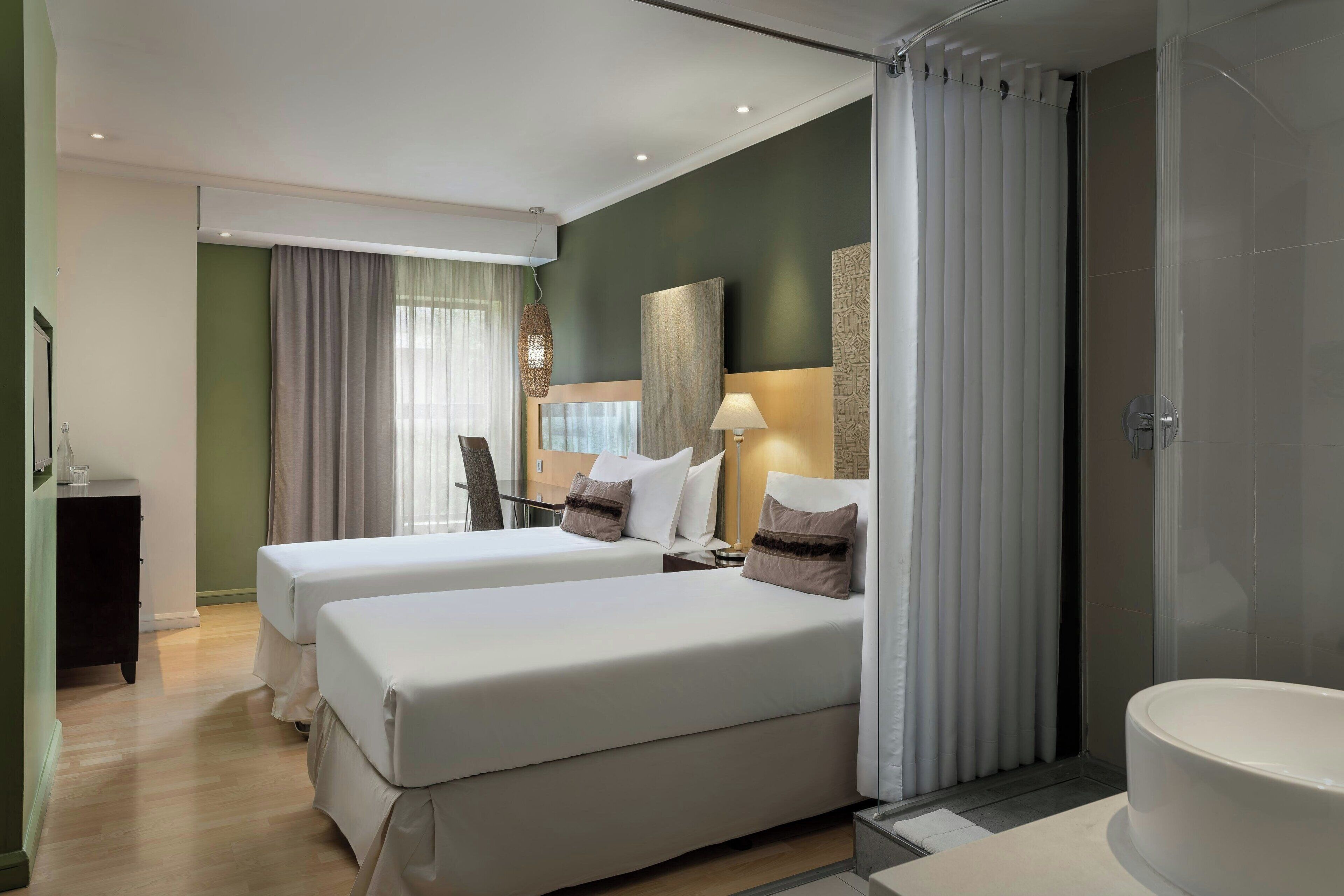 room, 2 single beds, non smoking | premium bedding, in-room safe, desk, laptop workspace