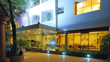 Front of property – evening/night