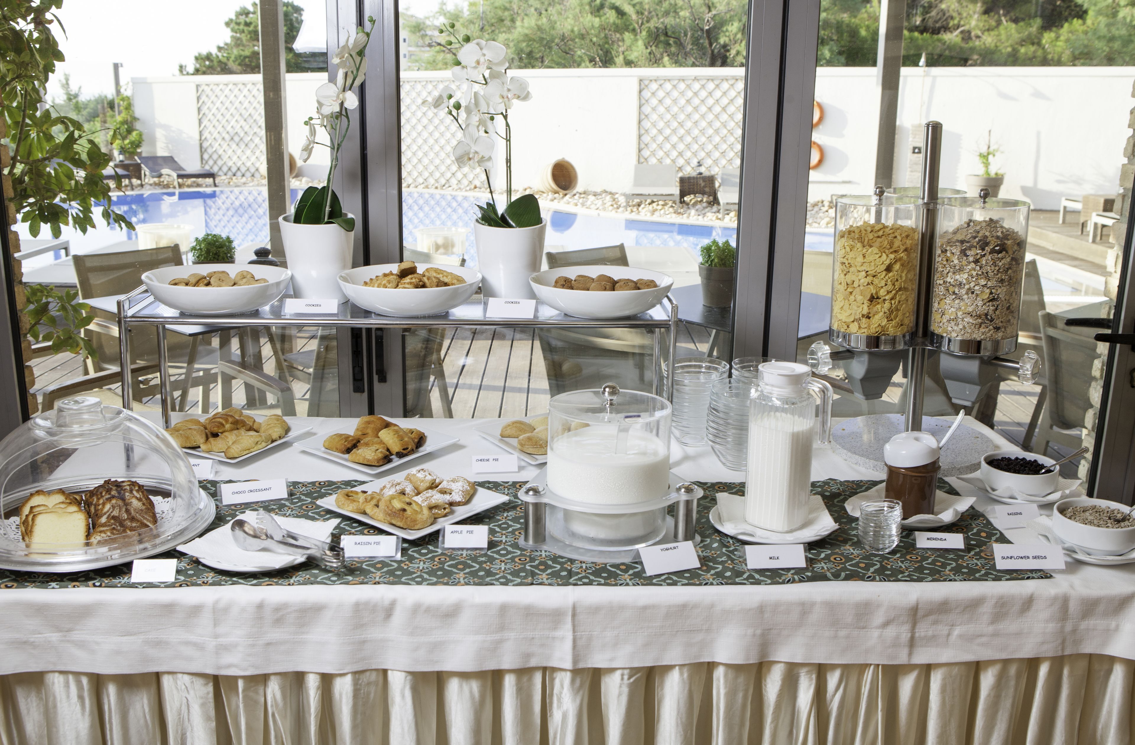 daily buffet breakfast (eur 12 per person)