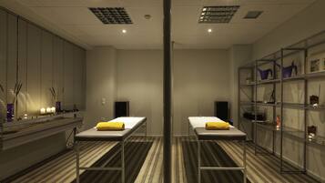 Un sauna, masajes