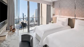 1 quarto, roupas de cama premium, frigobar, cofres nos quartos