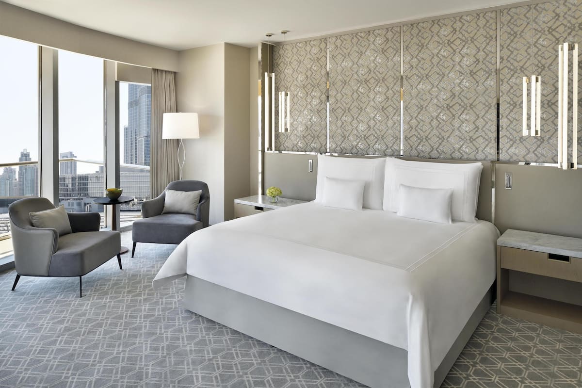 1 slaapkamer, luxe beddengoed, een minibar, een kluis op de kamer