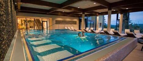 Indoor pool, outdoor pool