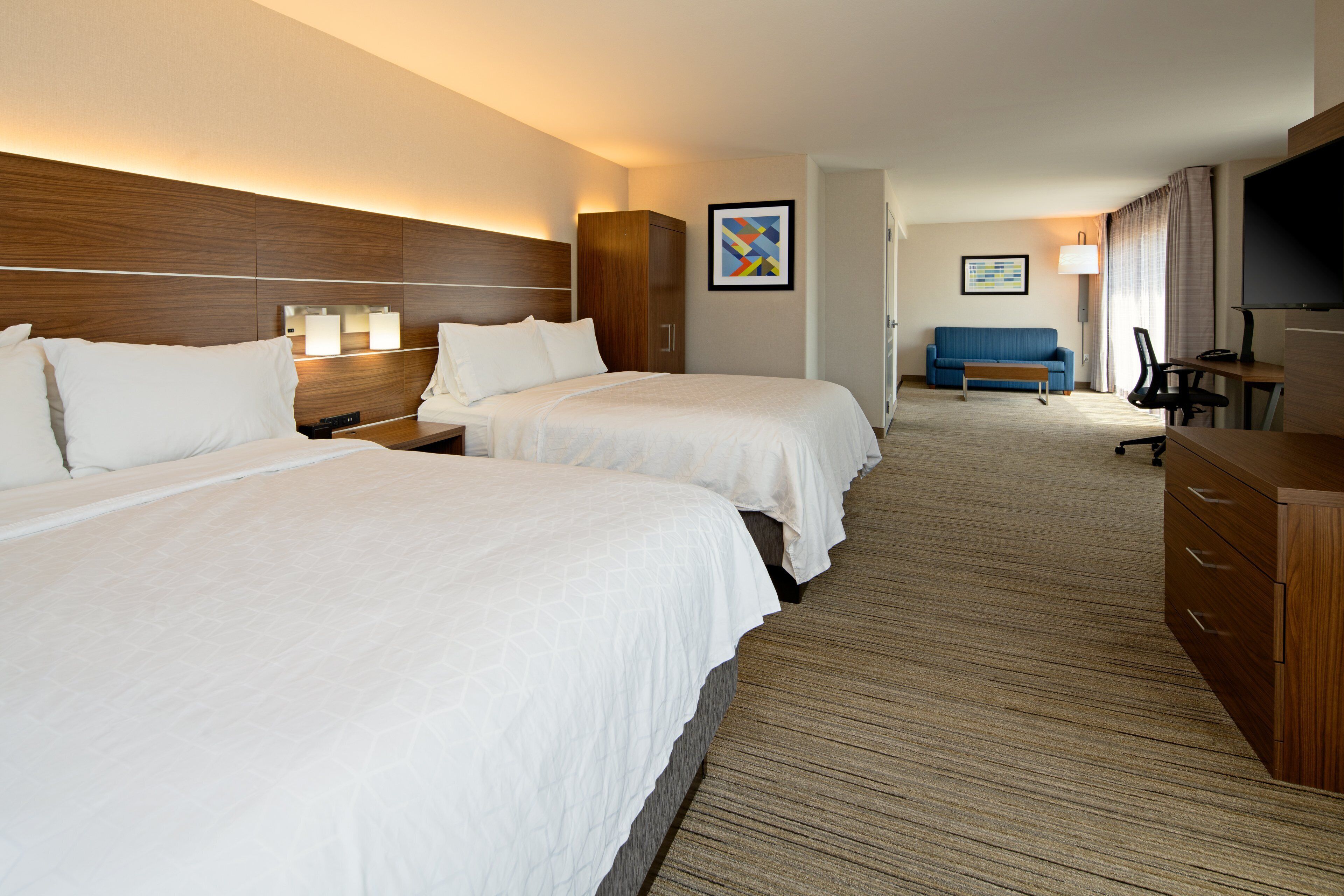 suite, 2 queen beds (extra floor space) | pillow-top beds, in-room safe, desk, iron/ironing board