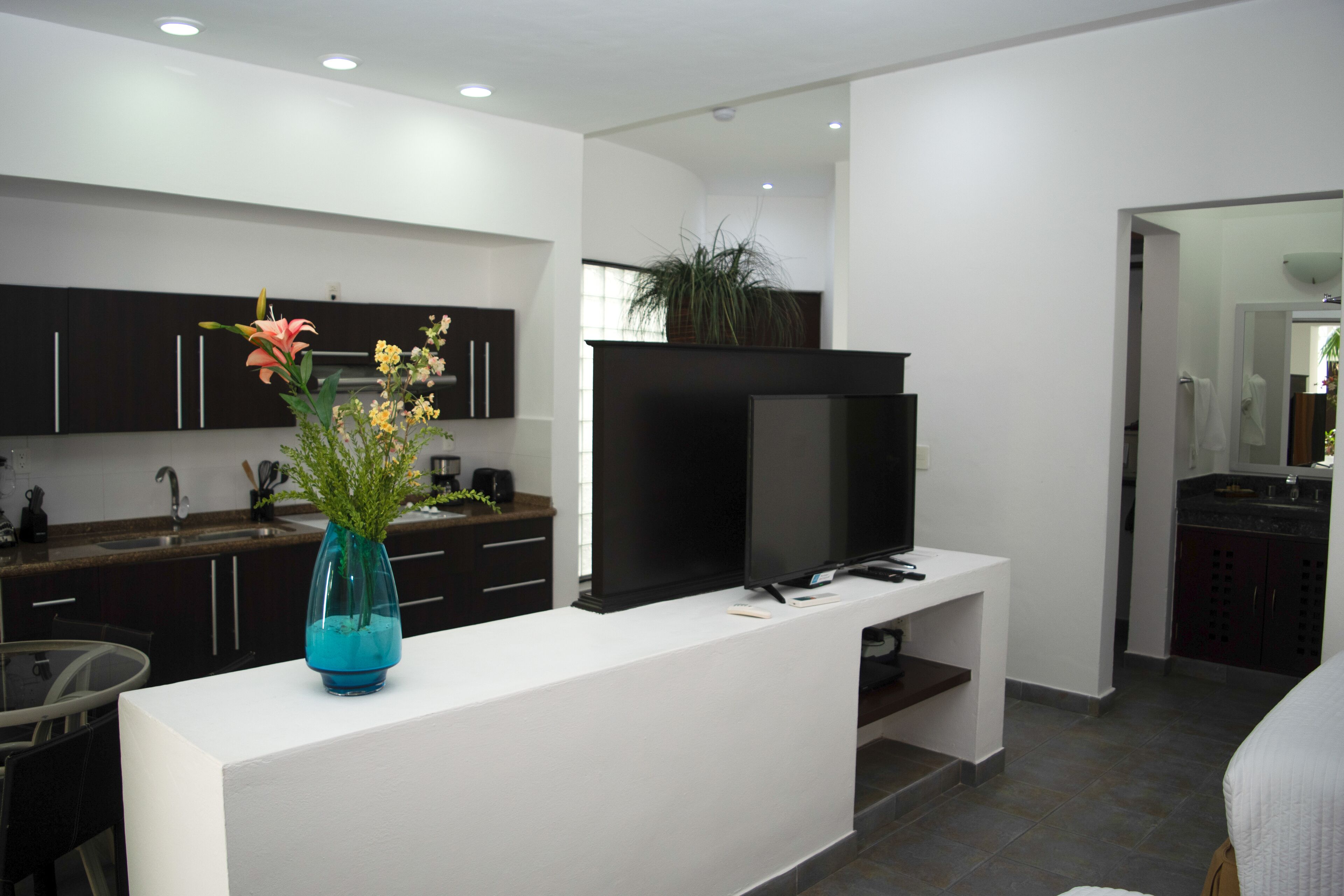 studio suite | premium bedding, down duvets, in-room safe, individually decorated