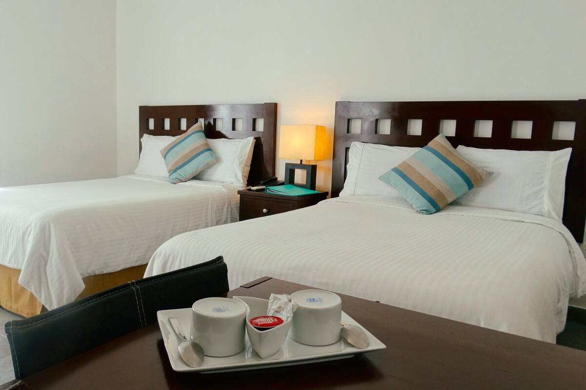 Basic Double Room | Premium bedding, down duvets, in-room safe, blackout curtains