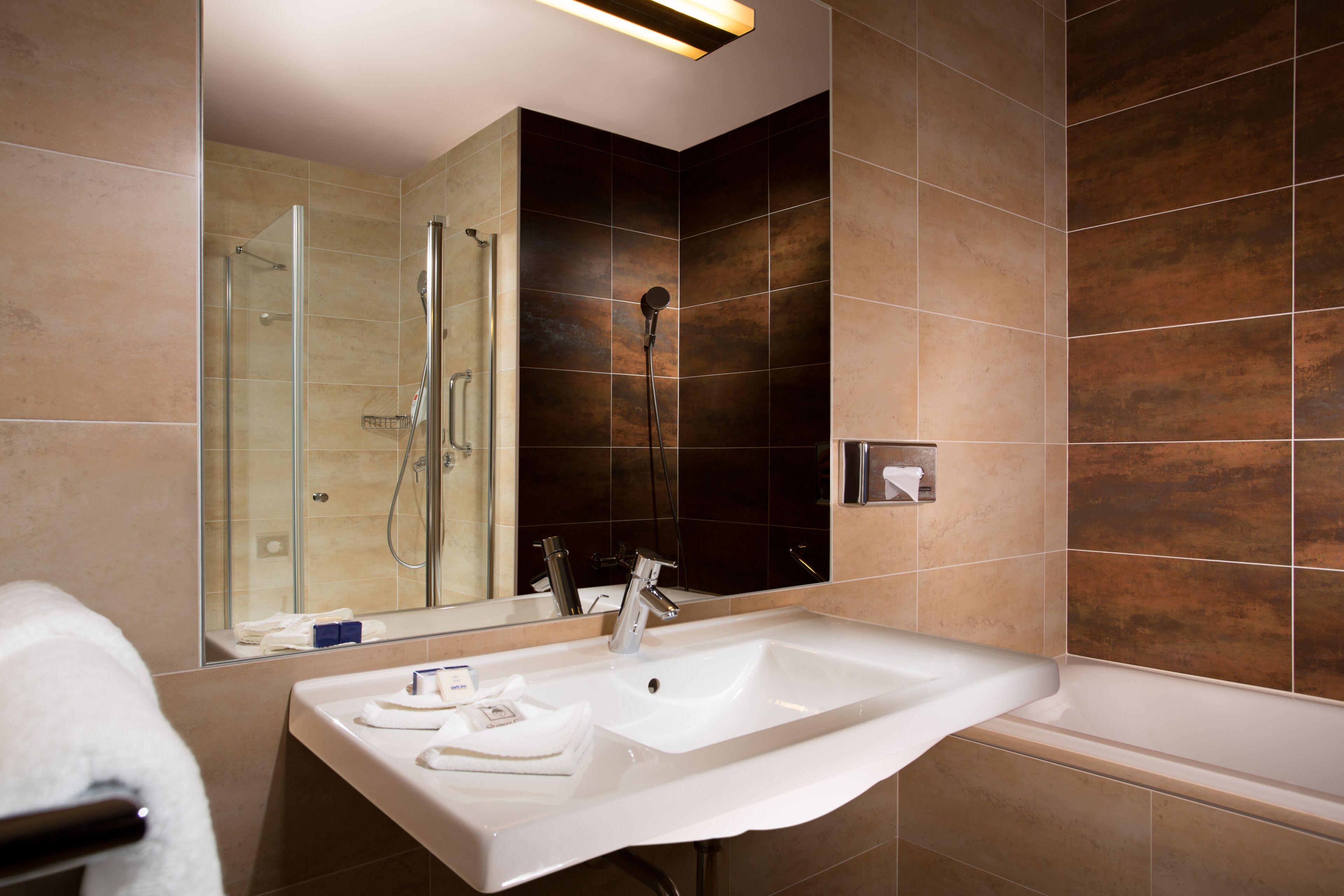 free toiletries, hair dryer, bathrobes, towels