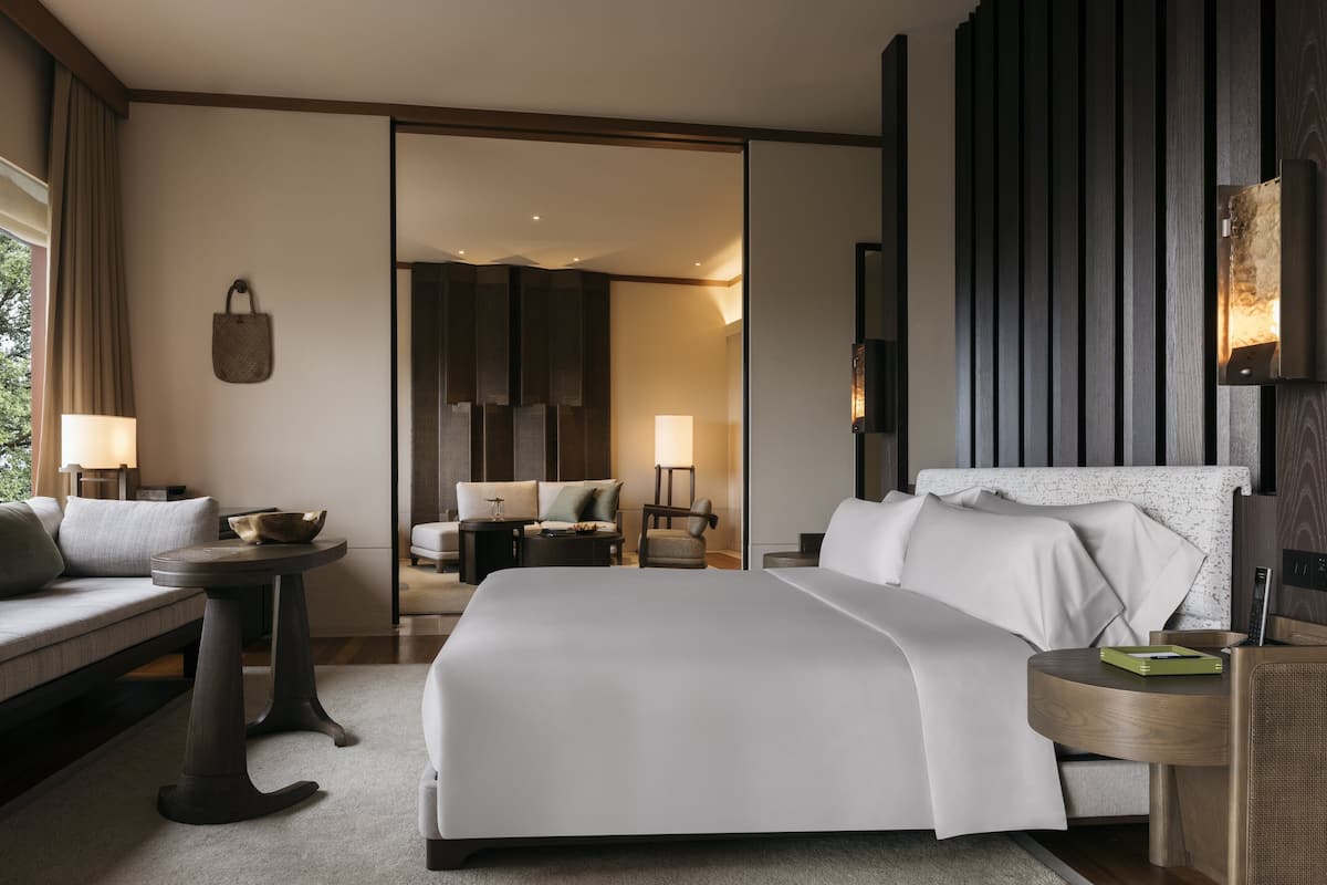 capella suite | frette italian sheets, premium bedding, minibar, in-room safe