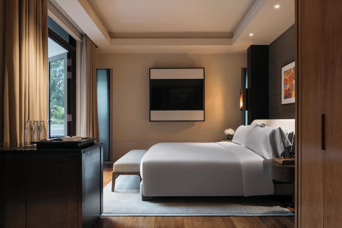 Vila, 2 kamar tidur (Garden) | Seprai Frette Italia, seprai premium, minibar, dan brankas