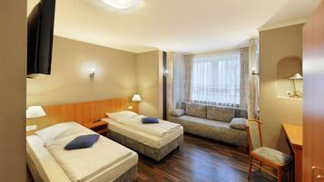 Individually decorated, individually furnished, desk, blackout curtains