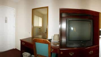 Desk, laptop workspace, iron/ironing board, free WiFi