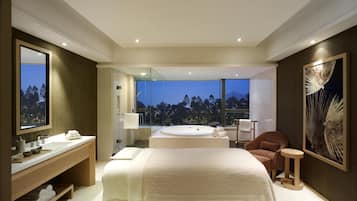 Hydrotherapy, aromatherapy, body wraps, body scrubs, facials
