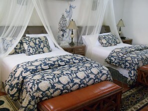 Egyptian cotton sheets, premium bedding, down duvets, Tempur-Pedic beds