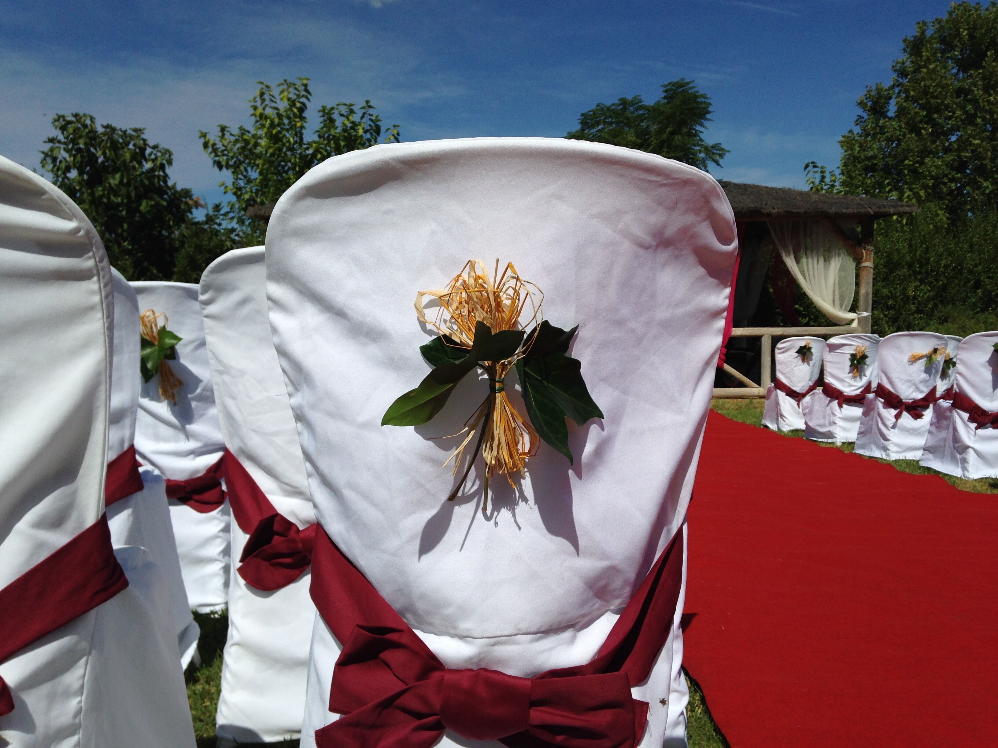 outdoor banquet area
