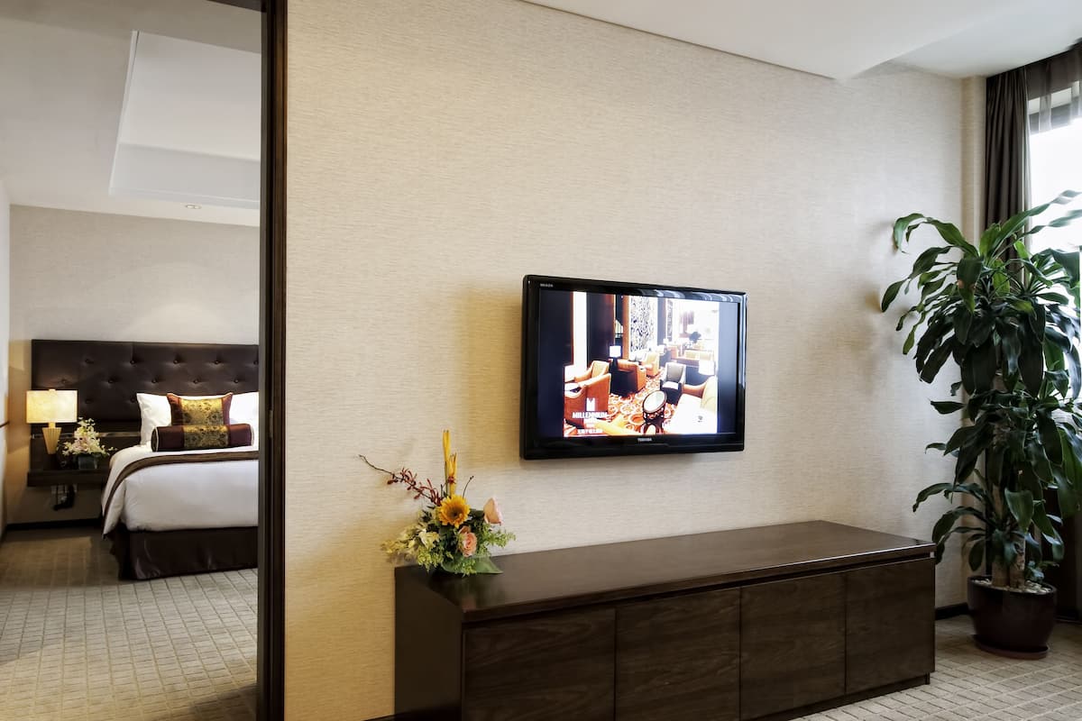 Suite – business | Sengetøy av topp kvalitet, minibar, safe på rommet og skrivebord