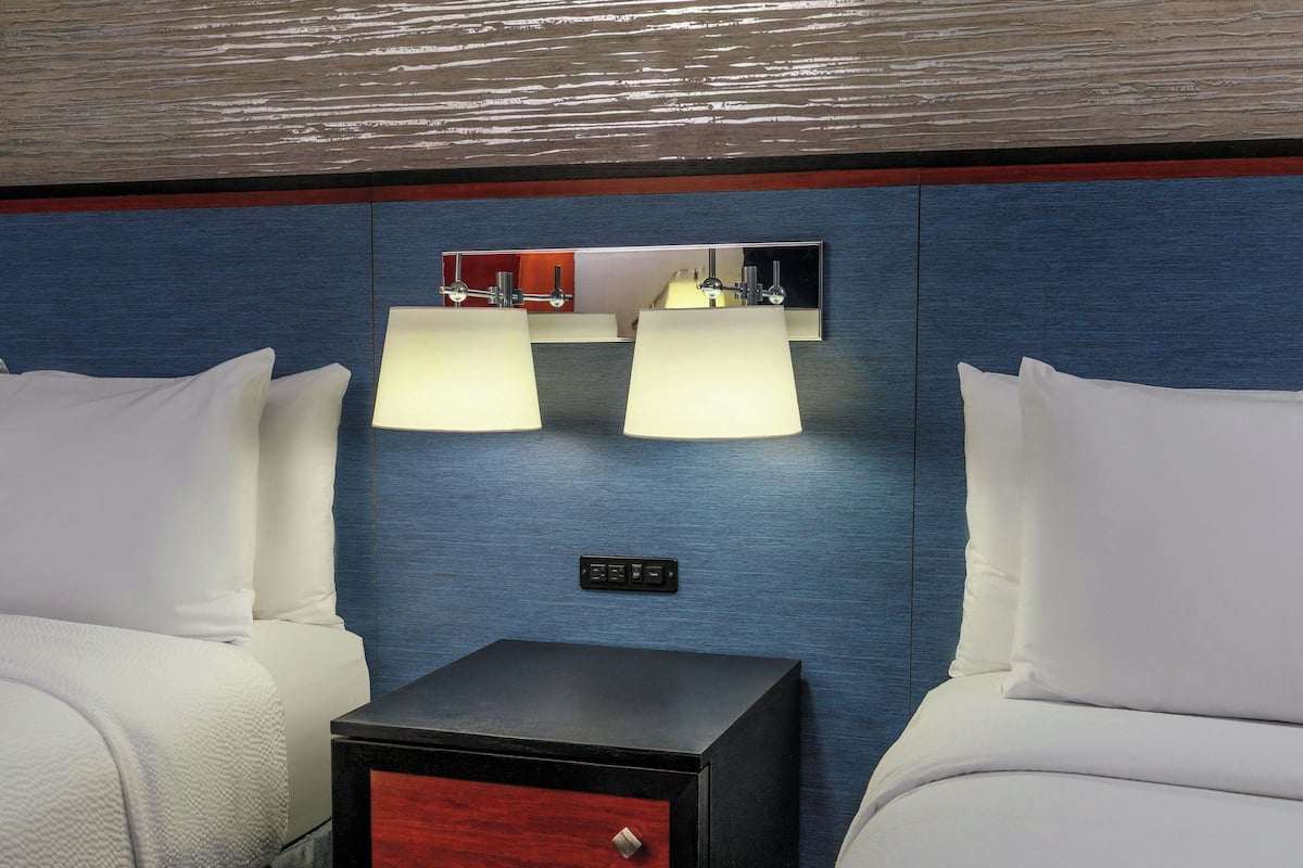 Standard Room, 2 Double Beds, Non Smoking | Hypo-allergenic bedding, in-room safe, desk, blackout drapes