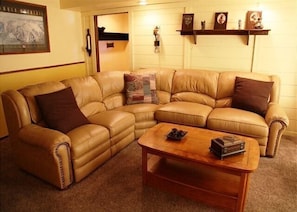 2-Bedroom Condo | Living room | TV, fireplace, DVD player