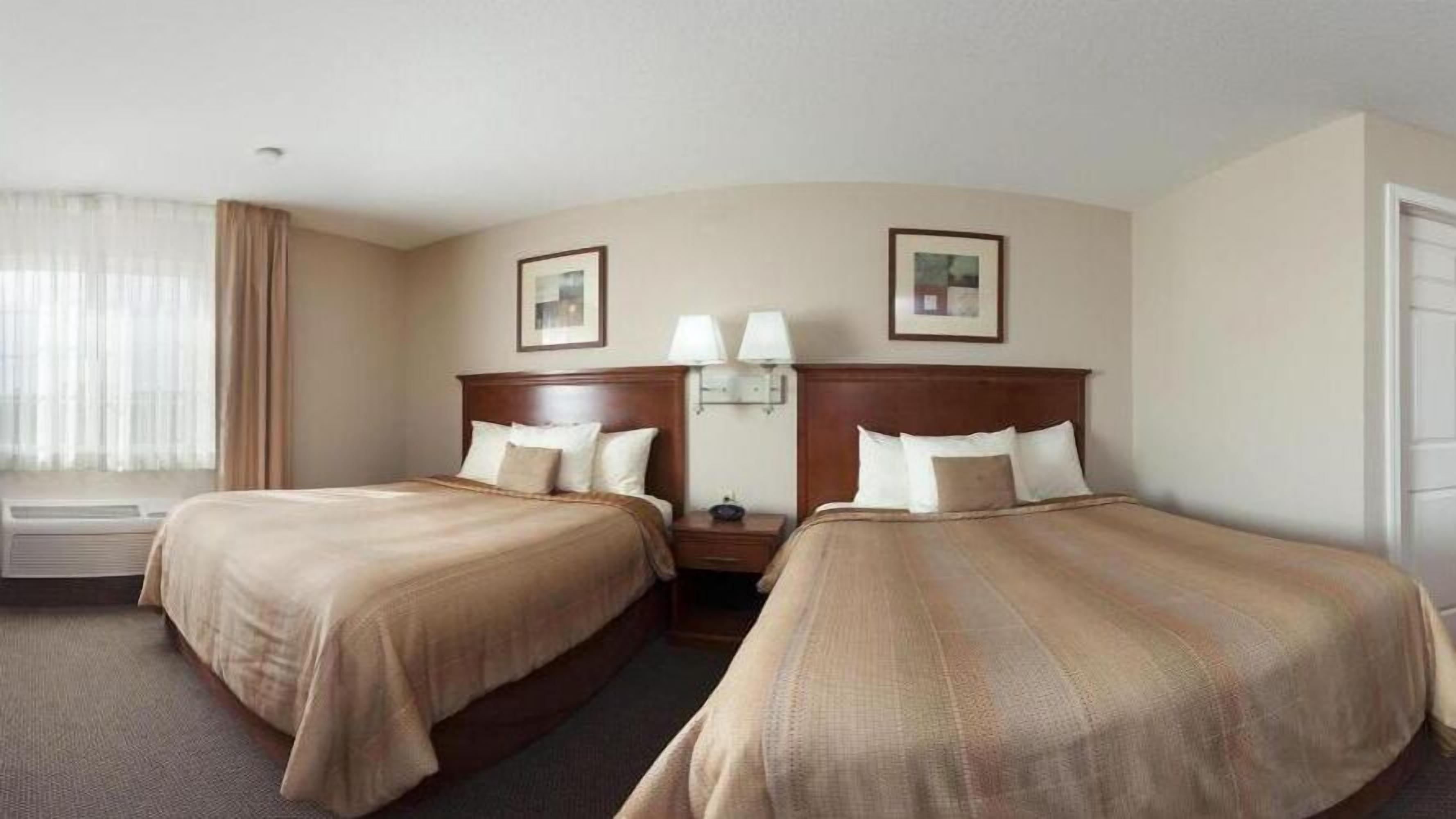 desk, laptop workspace, blackout curtains, iron/ironing board