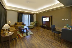 35-inch LCD TV with cable channels, TV