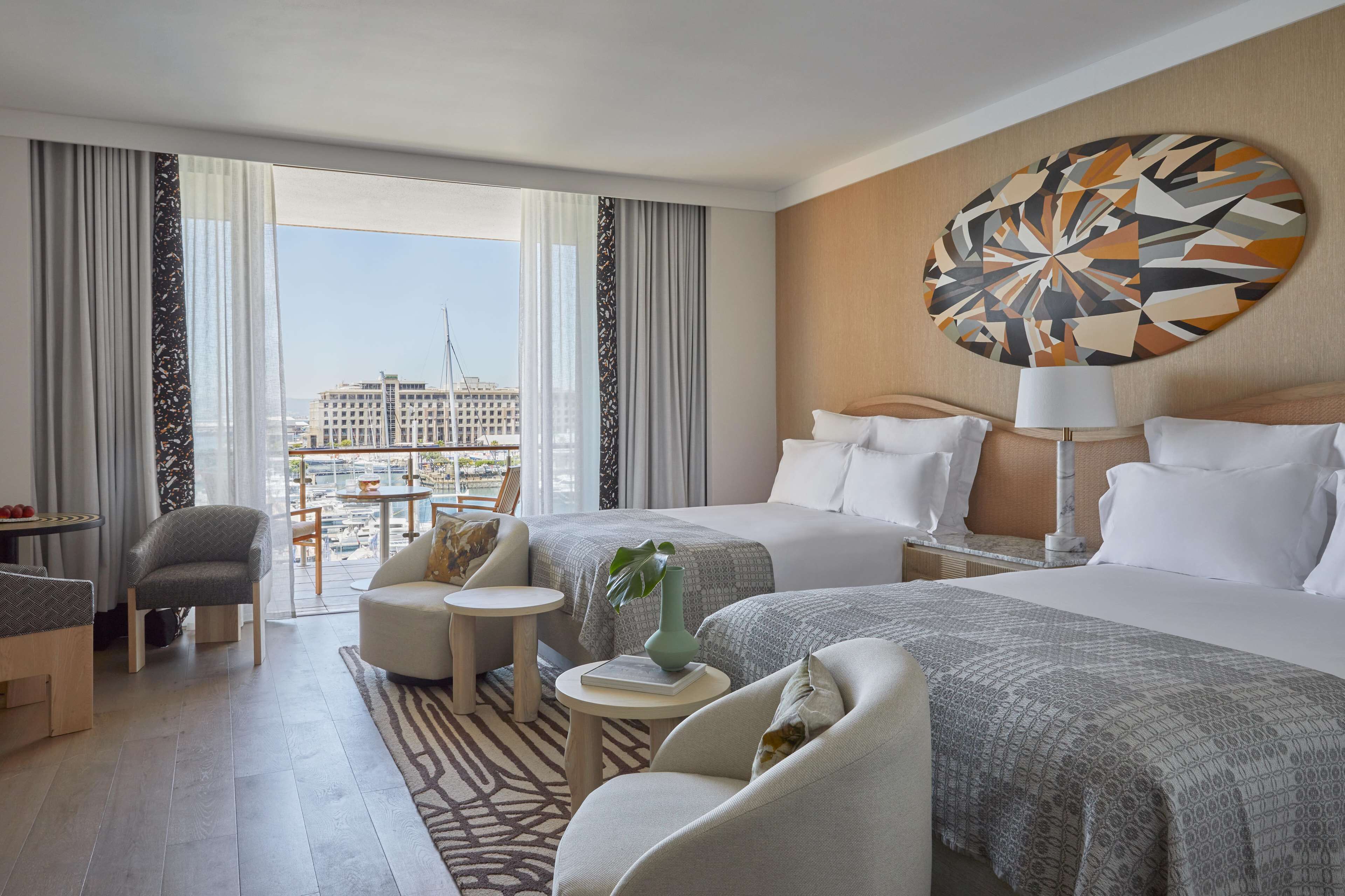 Premium bedding, down comforters, pillowtop beds, free minibar items