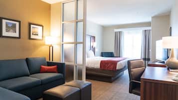 Suite, 1 King Bed with Sofa bed, Accessible, Non Smoking | Minibar, desk, iron/ironing board, free WiFi